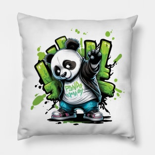 Panda Bear Pandamonium Pillow