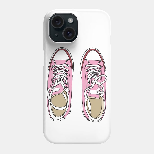 Pink sneakers Phone Case by KateQR