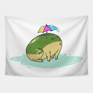 Rainy Day Frog Tapestry