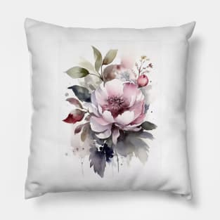 Watercolor flowers Pillow