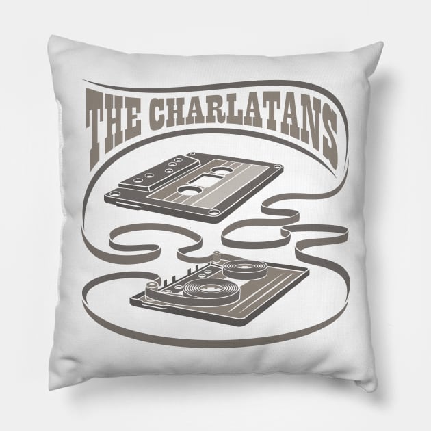 The Charlatans - Exposed Cassette Pillow by Vector Empire