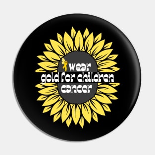 I wear gold for children cancer|childhood cancer awareness september Pin