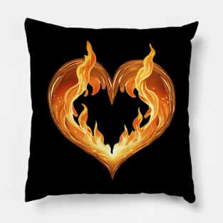 Heart flame Pillow
