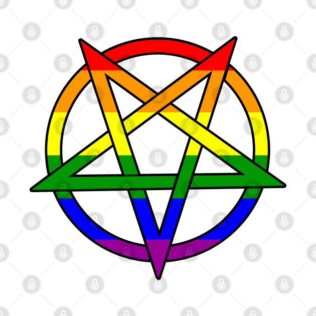 Rainbow Pentacle by Cup Of Joe, Inc.