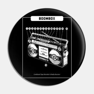 Boombox Pin