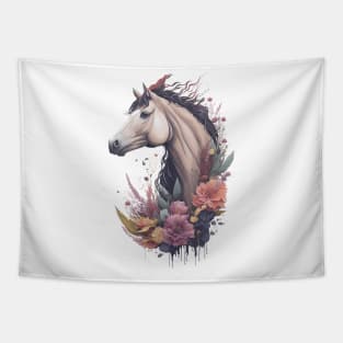 Horse with Flowers Tapestry