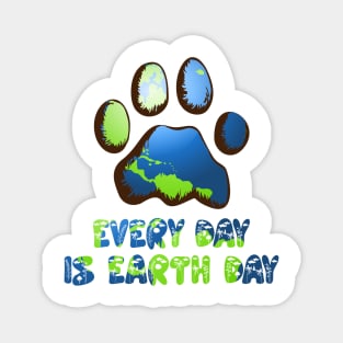 Paw Every Day Is Earth Day Magnet