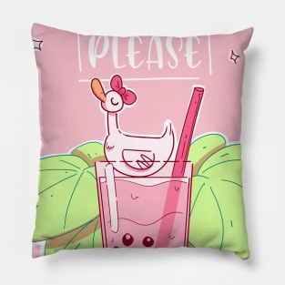 Bubble Tea Please! Pillow