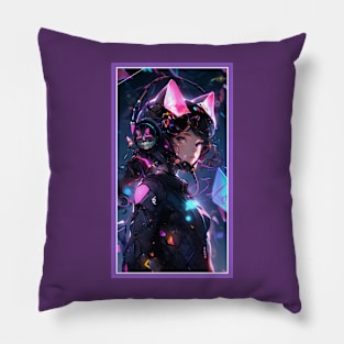 Anime Cat Girl | Quality Anime Artwork | Manga Anime Art Pillow