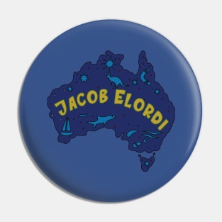 AUSSIE MAP JACOB ELORDI Pin