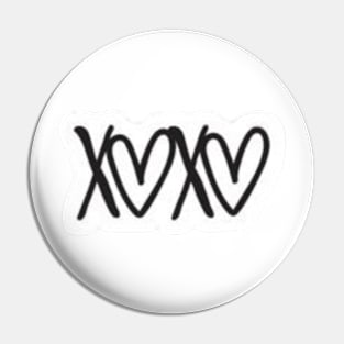 xoxo sticker Pin