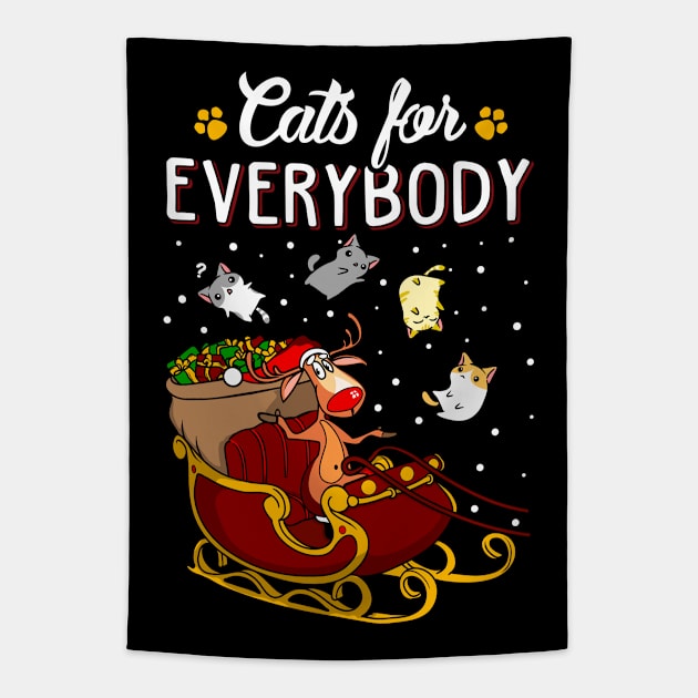 Dogs Ugly Christmas Sweater. Dogs For Everybody Matching Sweatshirts. Tapestry by KsuAnn