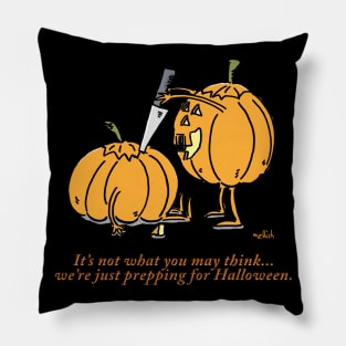 Prepping for Halloween Pillow