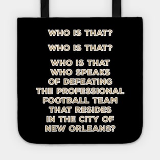 Who is that cheer (white border) Tote