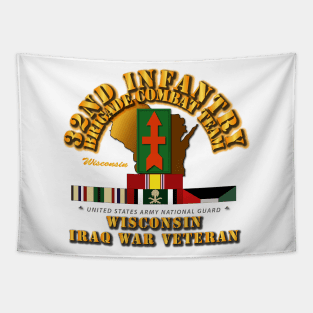 WIARNG  32nd BCT- Iraq War Veteran w Map Tapestry