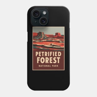 Petrified Forest National Park Travel Poster Retro Phone Case