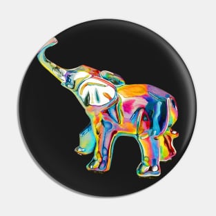 Repeat Rainbow Elephant Pin