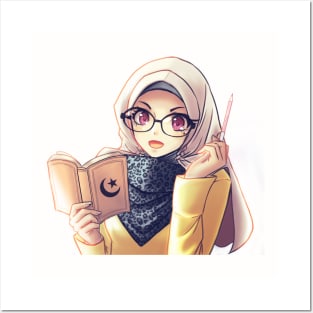 cute muslim girl Art Board Print for Sale by muslim-ah