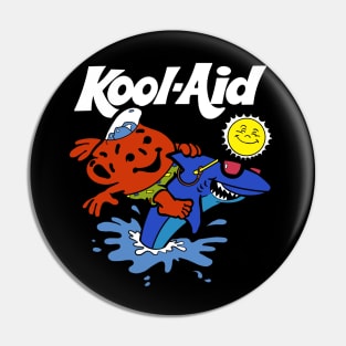 Kool Aid Man Rides a Shark Pin