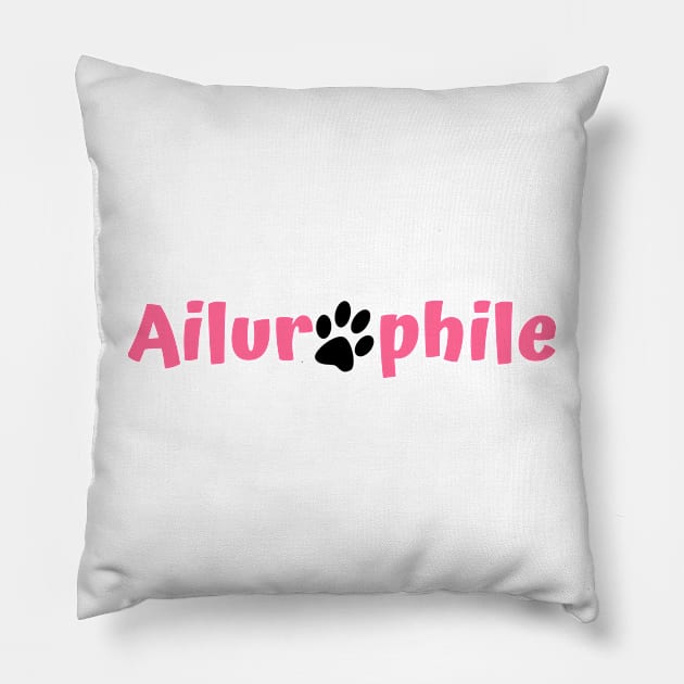 I am an Ailurophile. Pillow by Yo17