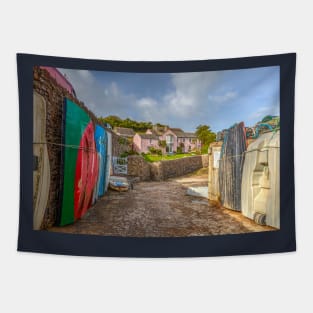 Pink House At Bude, Cornwall, England Tapestry