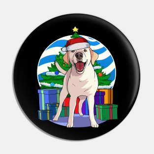 Labrador Retriever Dog Cute Santa Christmas Gift Pin