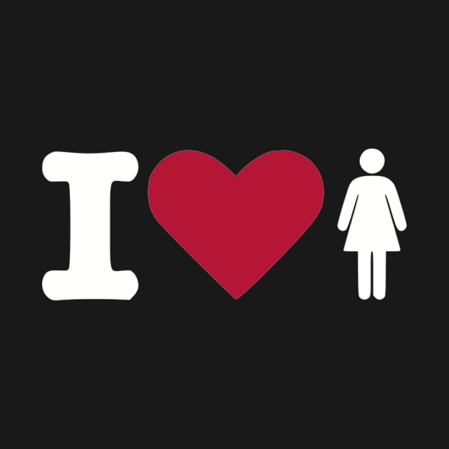 I love Women - Heart by Designzz