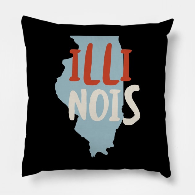 State of Illinois Pillow by whyitsme