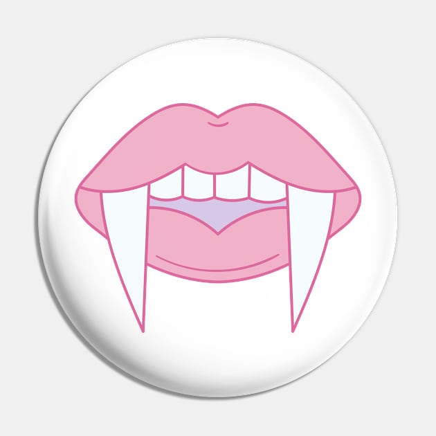 Vampire Lips Pin by BattleUnicorn