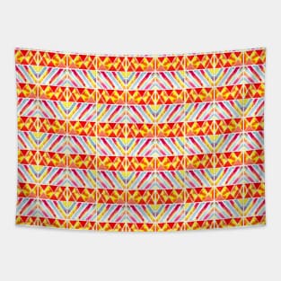 Diamond Shapes Geometric Pattern Tapestry