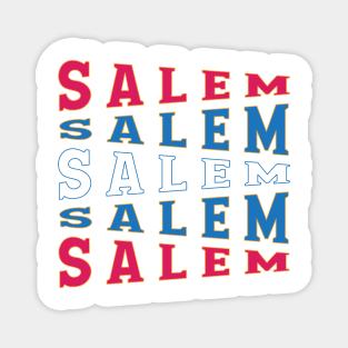 TEXT ART USA SALEM Magnet