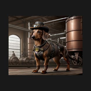 Steampunk Dachshund T-Shirt