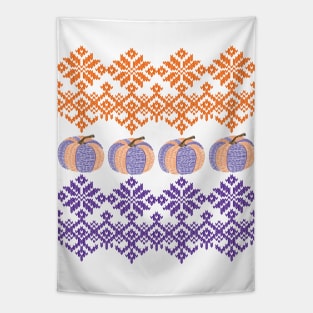 Fair Isle Knitting - Pumpkins Tapestry