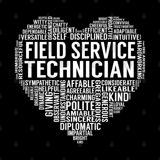 Field Service Technician Heart by LotusTee