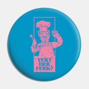 vert der ferk retrocolor - pink Pin