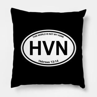 HEAVEN Country Code Sticker Pillow