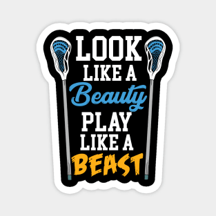 Look Like A Beauty Play Like A Beast Magnet