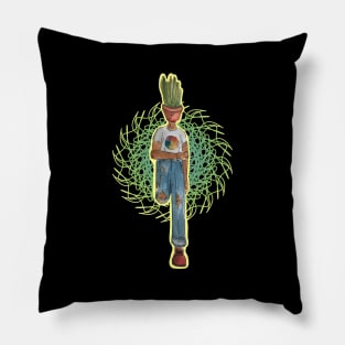 Plant Person: Whimsical Aloe Vera Design Pillow