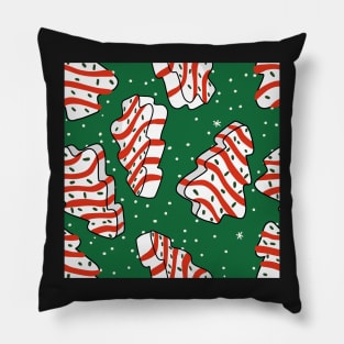 Christmas Tree Snack Cake Green Pillow