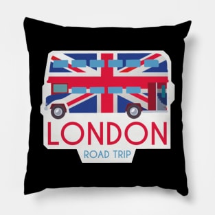 UK London iconic bus Pillow