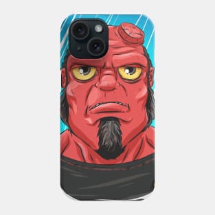 Pop Culture Caricature #10 - Hellboy Phone Case