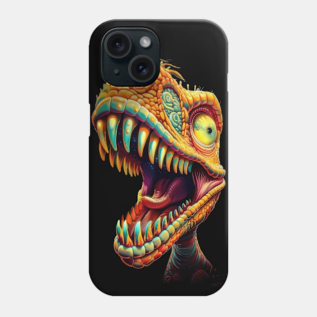 Psychedelic Predator Phone Case by TooplesArt