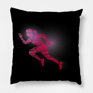 Runner Woman Abstract Pillow