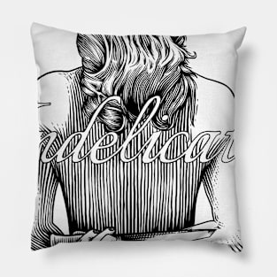 Black and White Logo Pillow