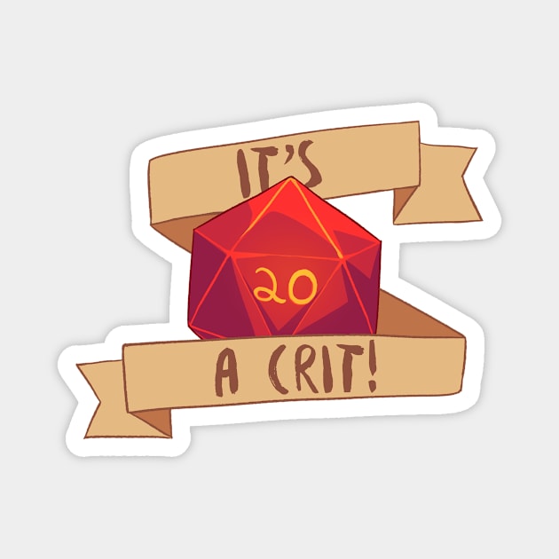 It's a Crit! Red Magnet by AstralArts