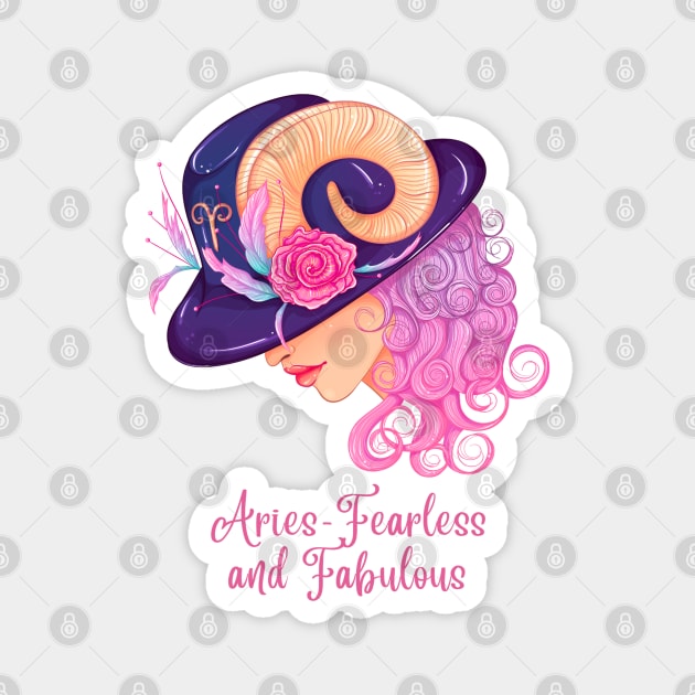 Aries Birth Sign Magnet by BirdsnStuff