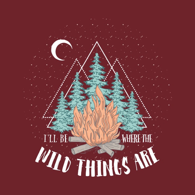 Campfire T-shirt Design by LaveryLinhares