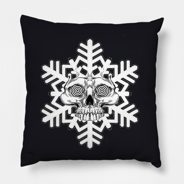 Skull Flake Pillow by thechristianbernal