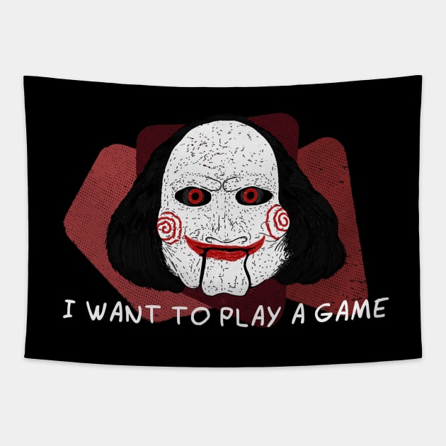 I Want To Play A Game Tapestry by zody