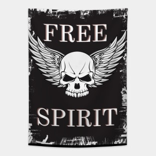 Free spirit skull Tapestry